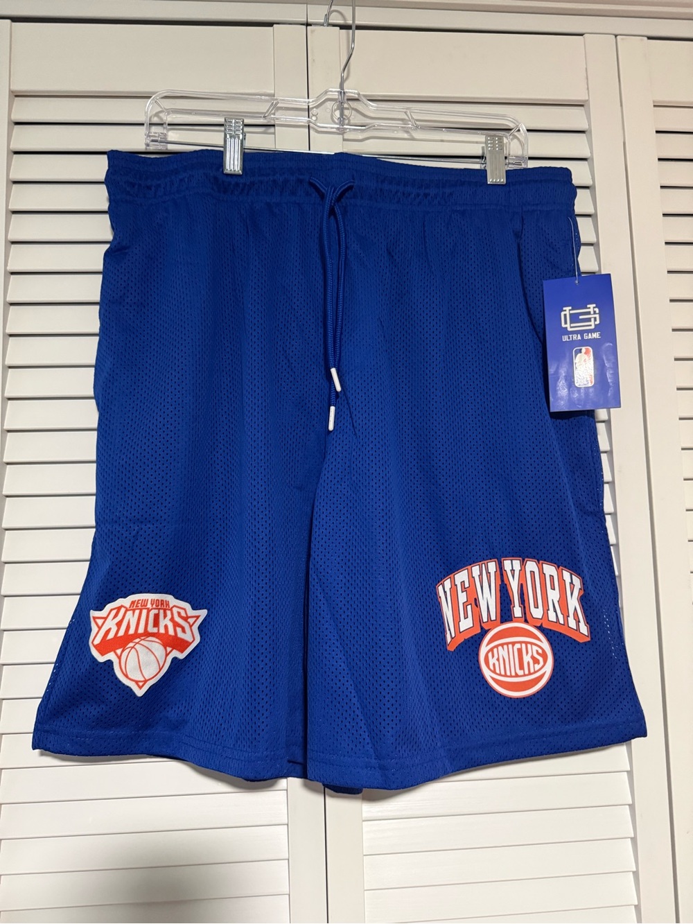 NBA New York Knicks Royal Blue Mesh Athletice Shorts